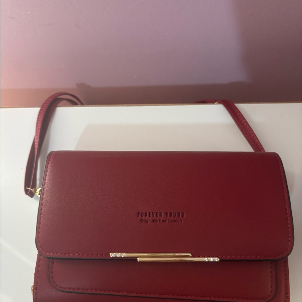 Forever Young Burgundy Crossbody Bag